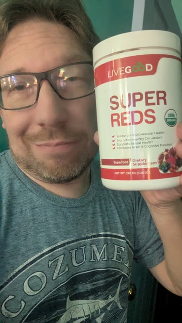 Joe Jepsen with LiveGood Organic Super Reds