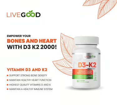 LiveGood Vitamin D3 and K2